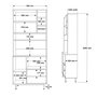 Hanah Home Armario Multiusos RE6-SW Roble y Blanco